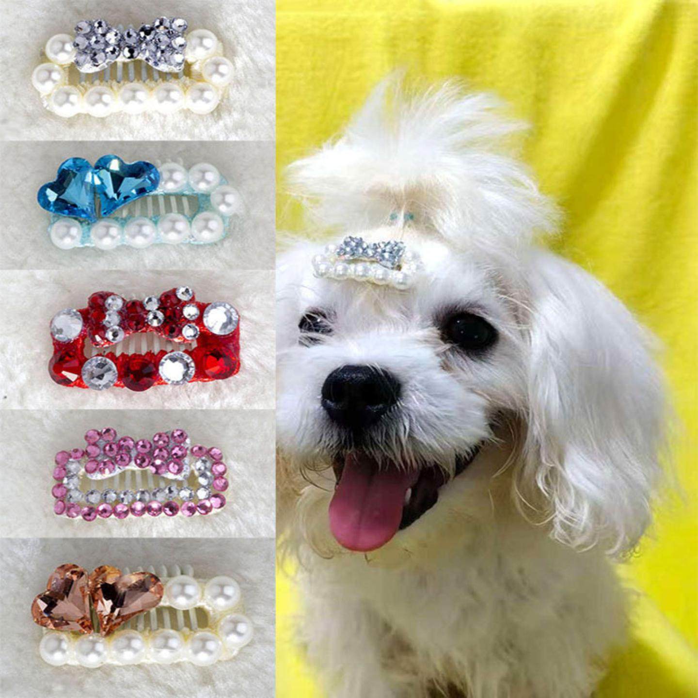 宠物狗狗发夹满钻bb夹公主风约克夏泰迪雪纳瑞马尔济斯发卡碎发夹,模玩/动漫/周边/娃圈三坑/桌游,棉花娃娃场景道具娃屋,淘宝优惠券,粉丝福利购,淘宝优惠卷