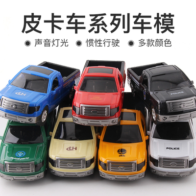 开门f150车皮仿真模型岁玩具车3-12儿童声光卡福福特运输车礼物斯