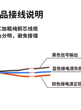M30接近开关传感器二线Er2E金属感应开关NPN常开PNP常闭三线24V