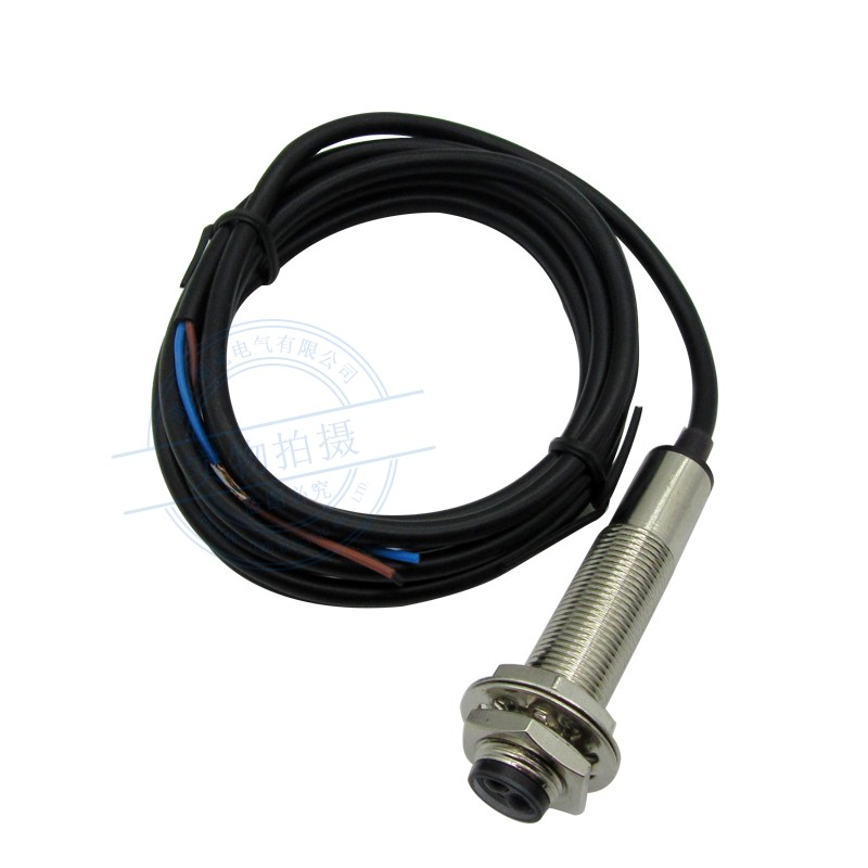 M12 可调红外线光电开关 E12-DS20NA  NPN DC6-36V常开 直.径12MM