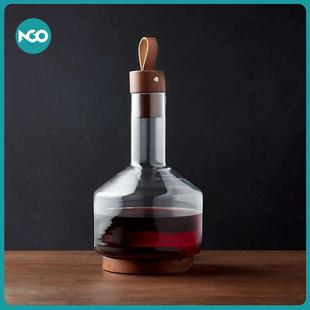 家用红酒高档杯子轻奢水晶玻璃勃艮第醒酒器酒具 高脚杯红酒杯套装