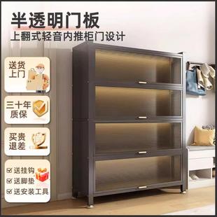 厨房置物架微波炉家用餐边多功能橱柜防尘储物柜落地碗筷收纳柜子