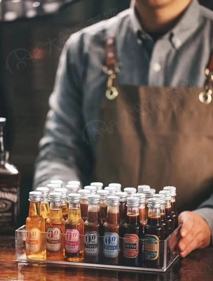 pet款创意50ml小酒瓶透明食品级酒水汽水瓶一次性小容量酒头瓶子