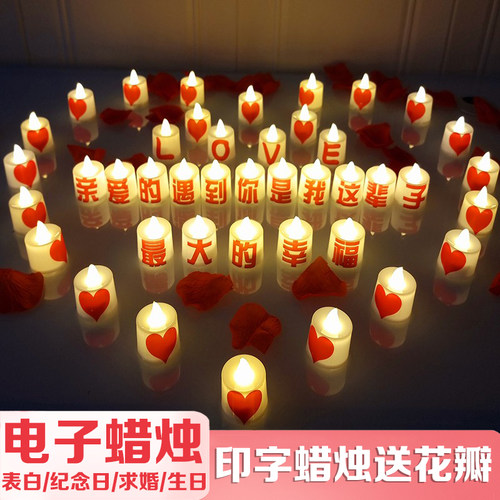 电子蜡烛LED灯场景布置仪式感