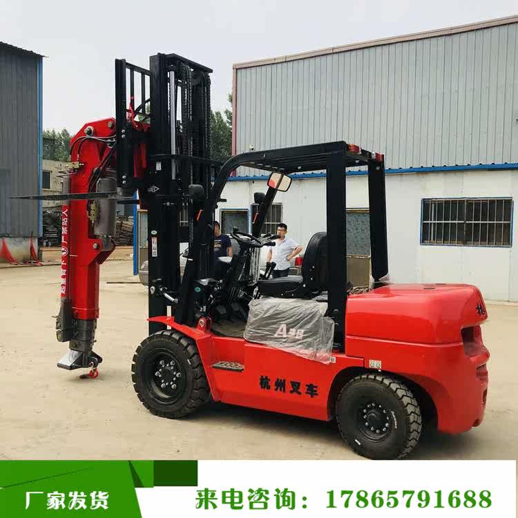 叉车吊  合力3T5T叉车门架飞臂吊 三轮车全液压3节4米伸缩吊臂