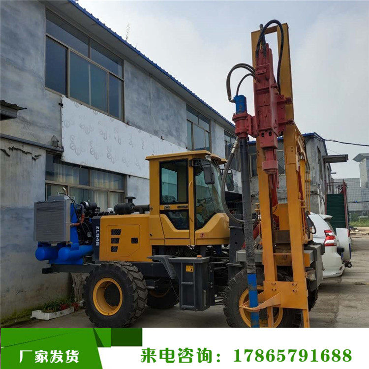 高原专用省道护坡路基打拔钻一体机  乡村道路立柱拔桩机