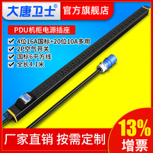 大唐卫士DT91241-4 PDU4位16A+20位10A 24口PDU 空开32A过载漏电机柜插座插排 服务器机柜专用 可定制AB双路