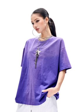 拓谷潮牌2026夏纯棉短袖T恤女设计感小众宽松显瘦美式半袖C60204