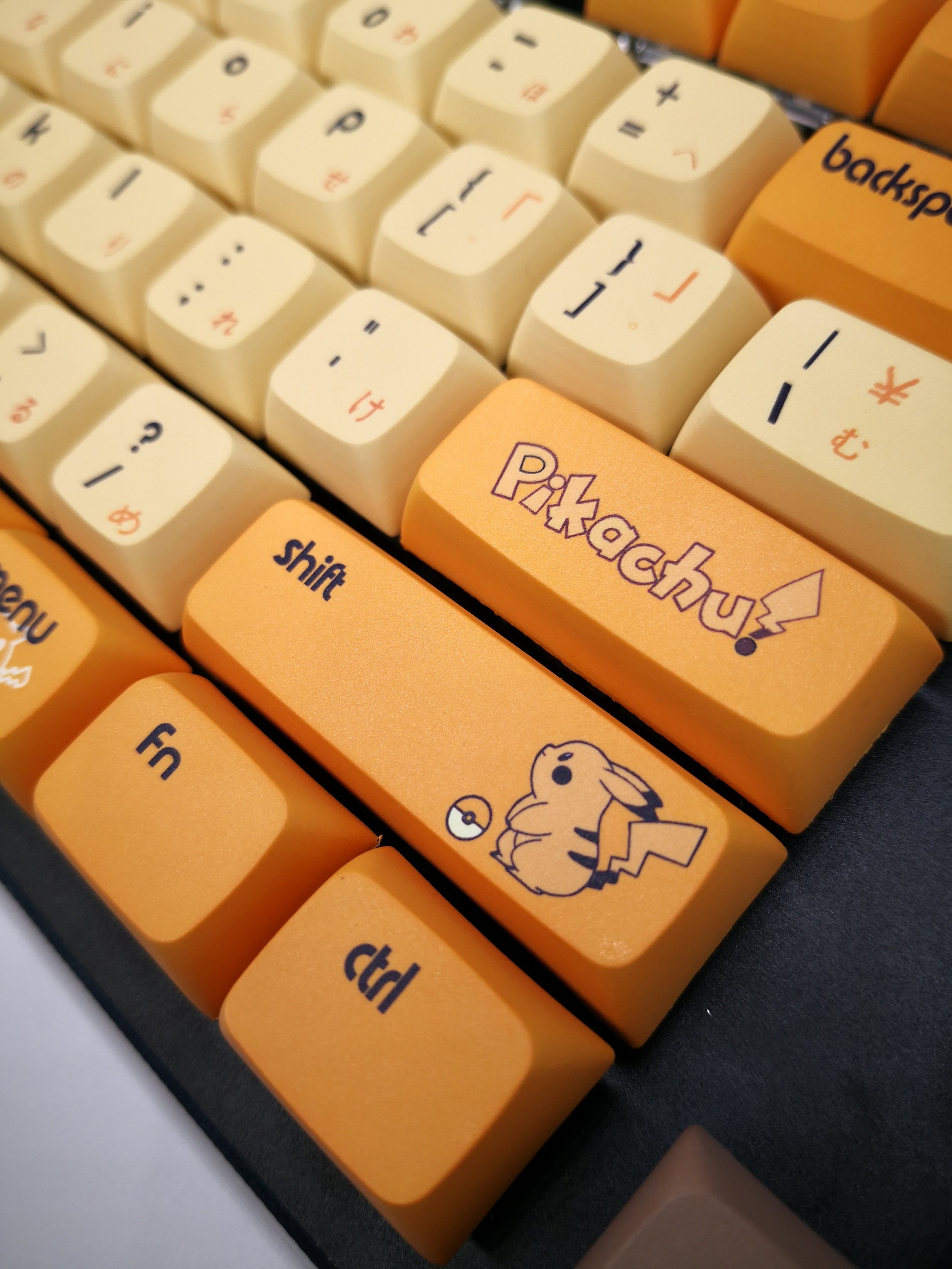 皮卡丘电耗子108矮球类xda键帽五面热升华pbt适配机械键盘美亚