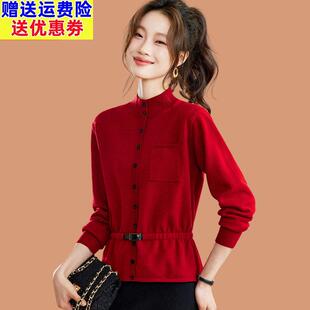 半高领毛衣女款2025新款洋气可外穿短款收腰内搭羊毛针织打底小衫