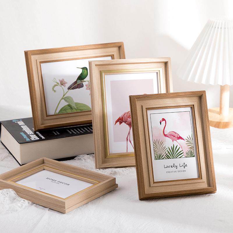 桌摆相框摆台高级感67810寸北欧风相框办公桌面摆件复古画框,家居饰品,DIY亲子装饰画,淘宝优惠券,粉丝福利购,淘宝优惠卷