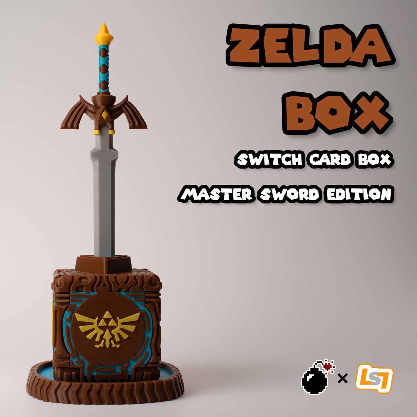 SWITCH 塞尔达卡带盒 3D打印【马力欧兄弟 问号箱】GENTLE BOMB