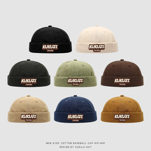 痞子帽瓜皮帽男地主帽太阳帽寸头帽地痞帽痞子秋天无檐帽新款帽子