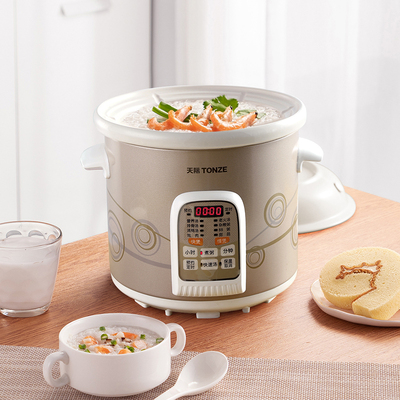 天际电炖炖锅陶瓷全自动5L升家用3-4人6大容量快炖煮粥宝煲汤神器