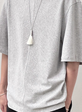 BasicMatch男女款白色/灰色/黑色轻绒感抗菌速干五分袖短袖T恤