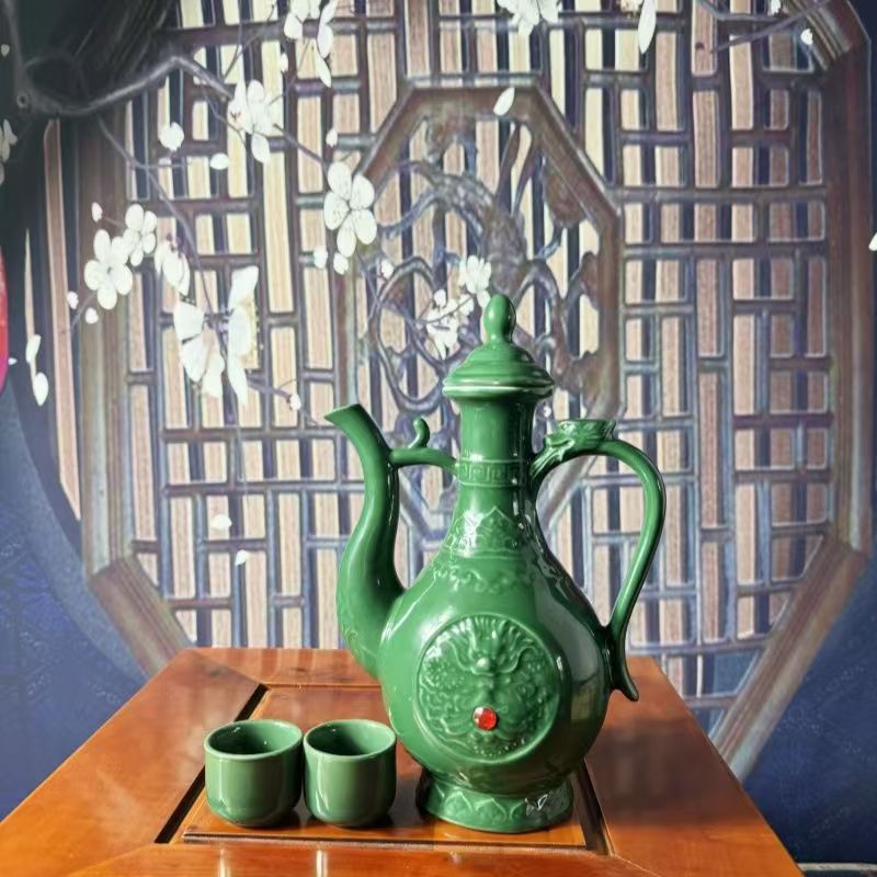 竹酒整箱500ml陶瓷瓶装竹叶酒带杯杏商竹酒正品煮酒竹筒酒清香型