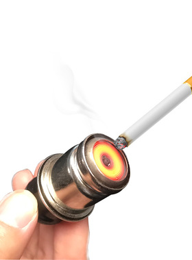 车用改装12v点烟器插头21mm点香烟头子120W 黑色手柄 一件代发