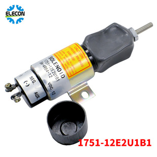 康明思柴油机挖掘机24/12v熄火电磁阀1751-12E2U1B1停油阀SA-4984