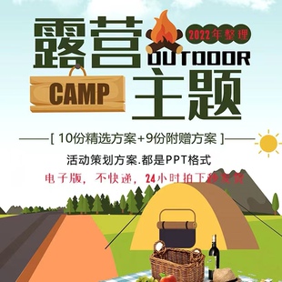 2022旅游景区公园露营帐篷营地基地景观规划方案设计PPT资料样板