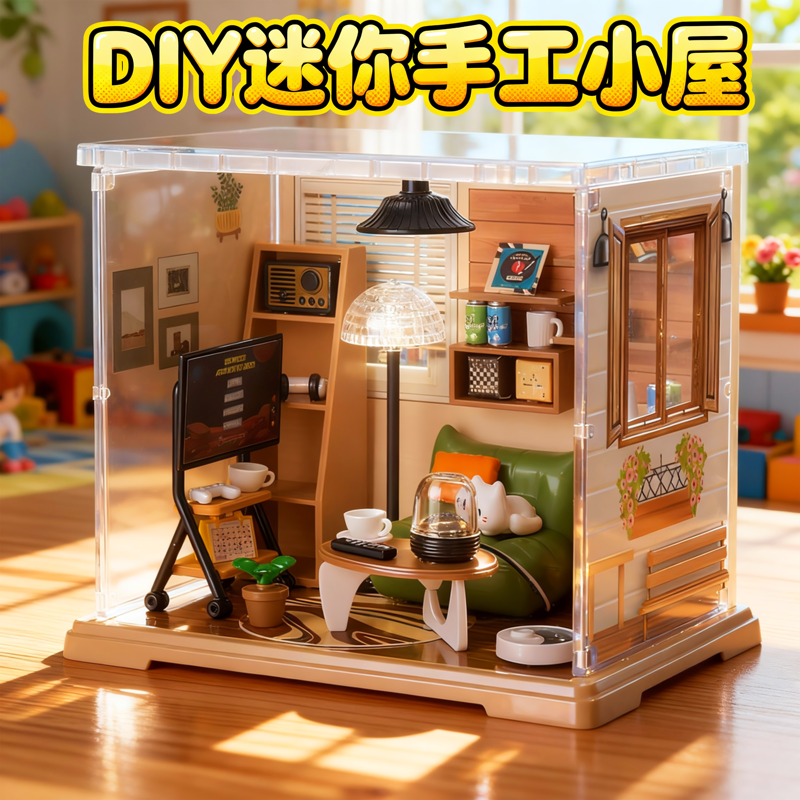 新款超级世界微缩场景小屋