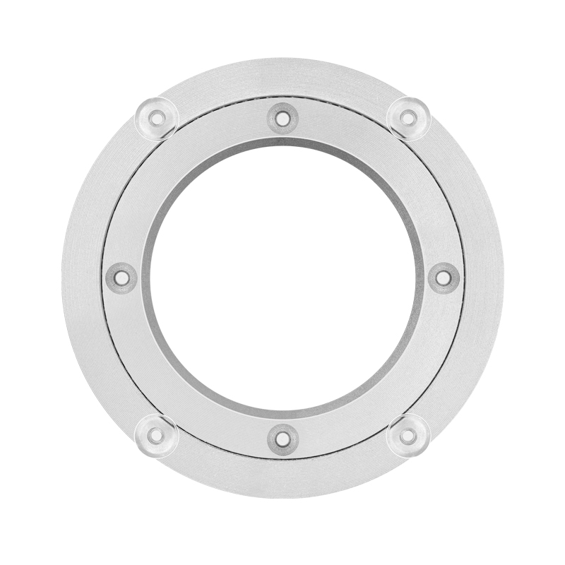 防滑餐桌转盘轴承转盘铝合s金圆桌转盘万向转盘玻璃转盘底座600mm