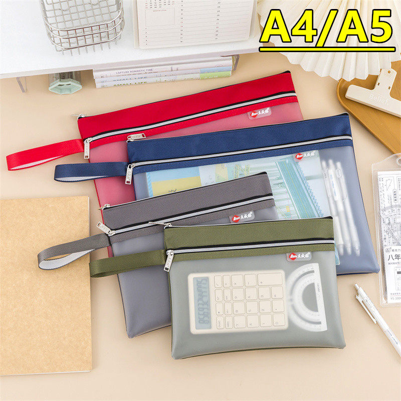 A4/A5牛津布+tpu双层文件袋防水