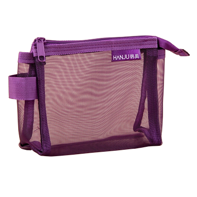 百通网纱复古色系文件袋收纳神器