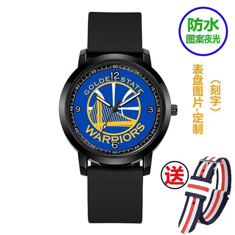 2024NBA篮球运动石英指针手表男科比詹姆斯勇士湖人黄锋公牛队微
