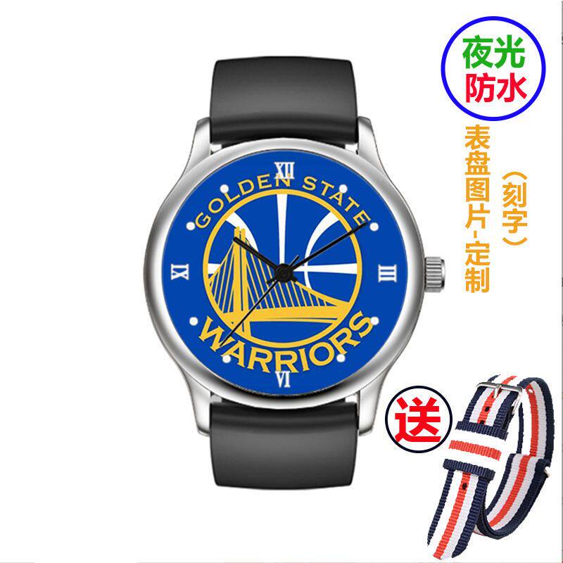 2024新款免费刻字防水夜光手表库里篮球nba球队高中生初中生学生