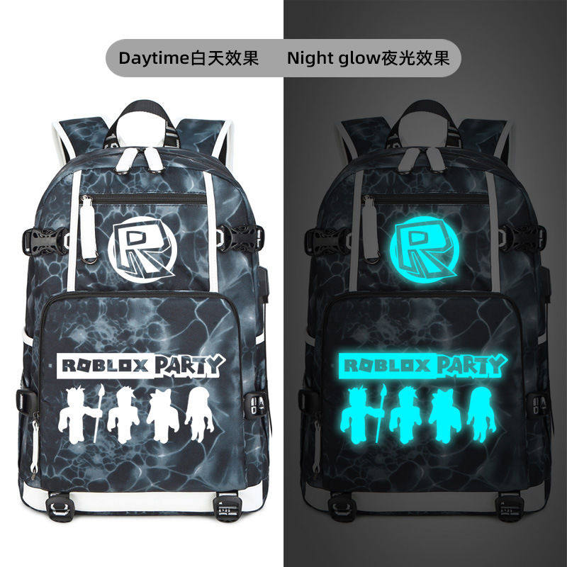 2024龙年跨境罗布乐思roblox游戏周边男女双肩包旅行包电脑包学生