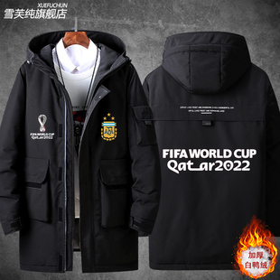 2026三星阿根廷队梅西训练比赛服棉衣卡塔尔足球世界杯羽绒服外套