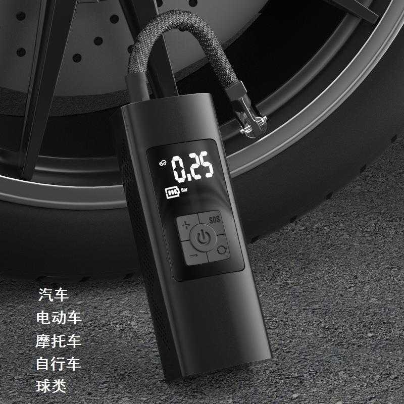.电动充气泵汽车载单车摩托车篮球自行车便携式家用通用高压打气