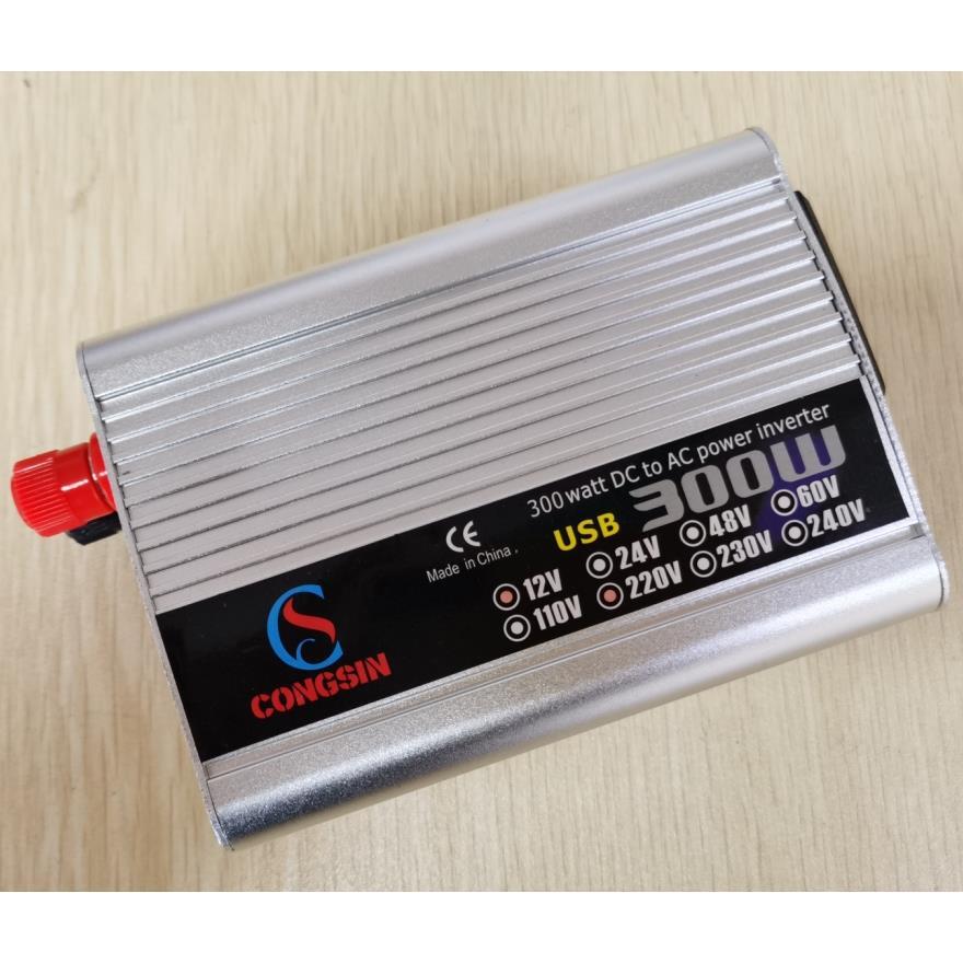 [工厂店]300W车载逆变电源12V/24V转220V户外电源转换器带USB充电