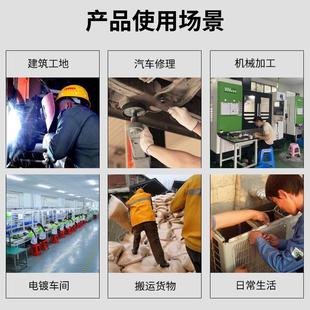 手套劳保耐磨工作防滑纯棉加厚白棉纱棉线尼龙劳工劳动男工地干活