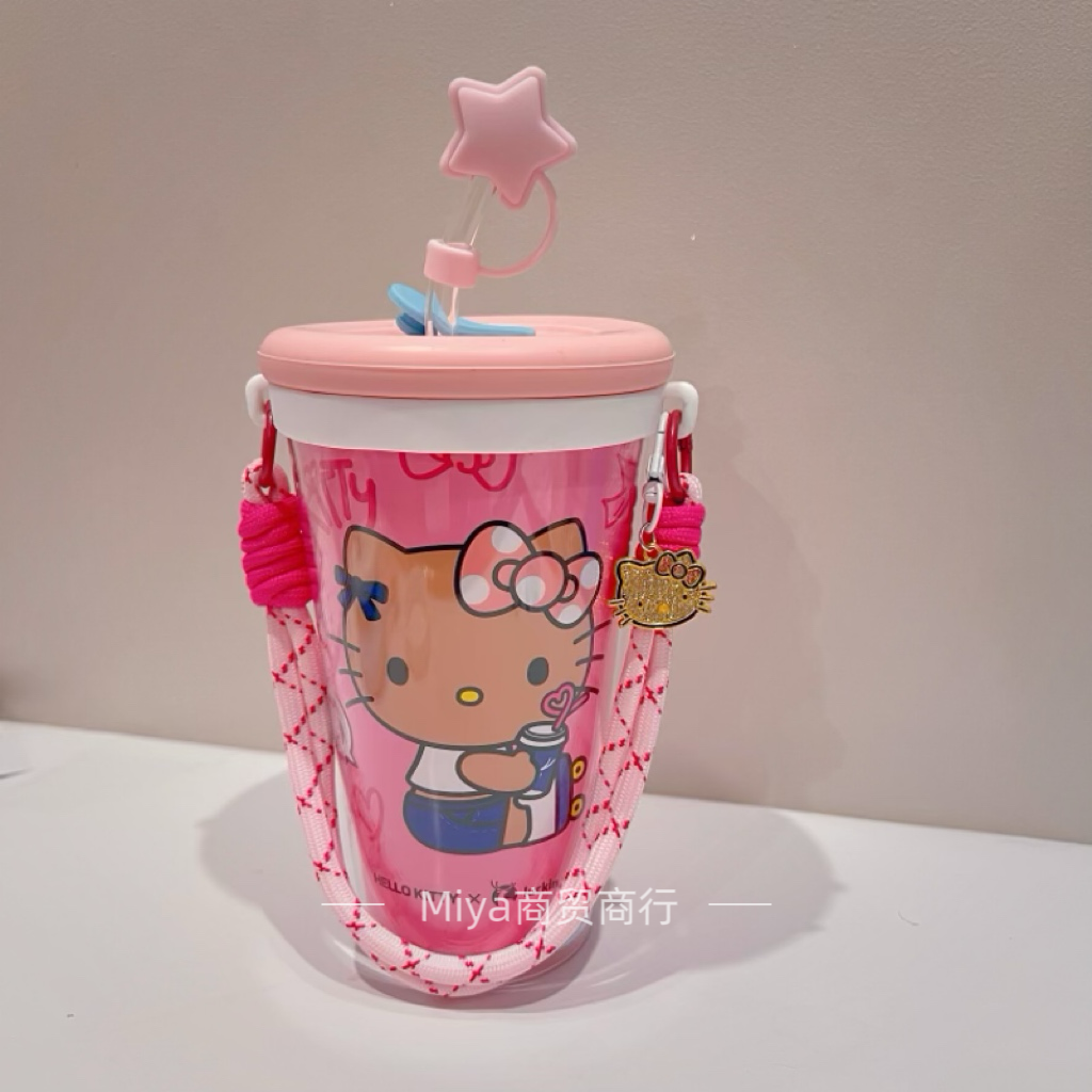 【两种硅胶杯盖配饰改造全套】瑞幸联名HelloKitty 超大pp杯改造