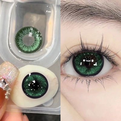 绿色美瞳半年抛混血感cos24年混血大直径年抛隐形眼镜正装官网TN