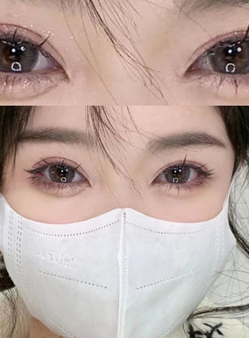 美瞳半年抛女正品官网灰色大小直径官方旗舰店彩色隐形眼镜TN