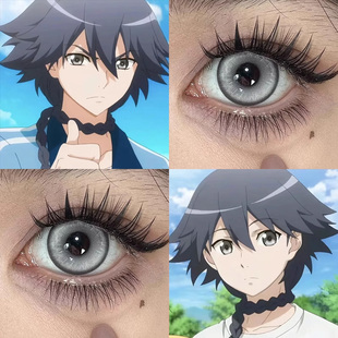 白月初cos美瞳狐妖小红娘雾色冷灰水水暗夜星辰泪灰显色日抛婷Ja