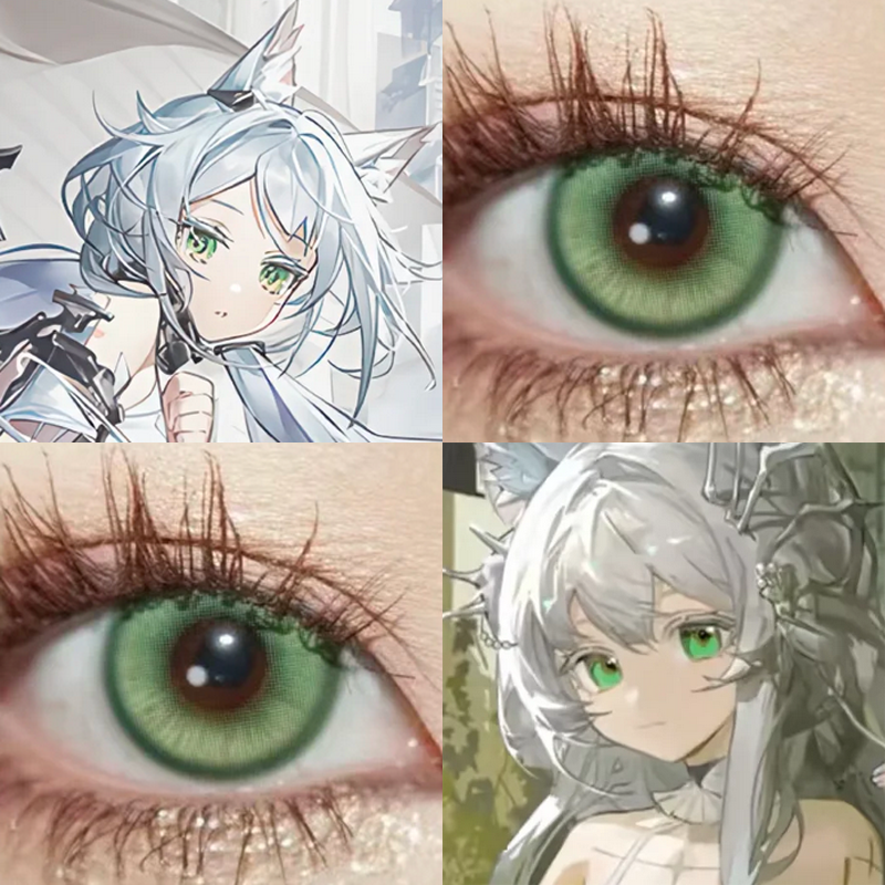 迷迭香cos美瞳日抛明日方舟星辰泪绿游仙绿玉绣球隐形眼镜漫展JA