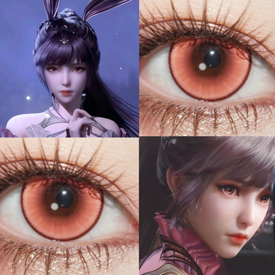 斗罗大陆小舞cos美瞳日半年抛温柔彗星红色胭脂扣红糖枸杞漫展JA