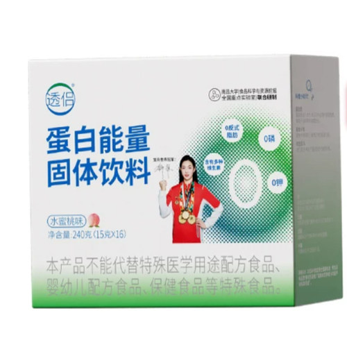 透侣蛋白能量固体饮料16袋水蜜桃味麦香味正品旗舰店ym14