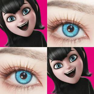 梅菲斯cos美瞳蓝色万圣节精灵旅社破碎玩偶蓝潮汐乐章鲲鹏沧海JA