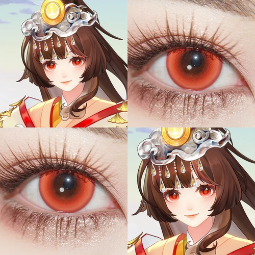 阴阳师晴思日和坊cos美瞳牛顿苹果流萤森红热恋郁金香彼岸之花Ja