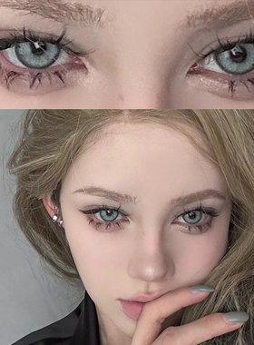 绿色美瞳日抛30片混血款cos小大直径隐形眼镜正品官网旗舰店EME