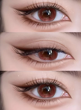 赤红连红色美瞳cos半年抛隐形眼睛万圣节显色吸血鬼oy