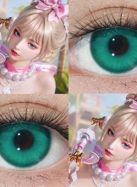 玛丽猫cos美瞳和平精英千金淑猫青梅绿水水森绿显色绿色美瞳年JA