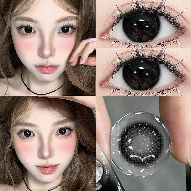 冰美式美瞳日抛30片自然黑色大小直径日常通勤10片隐形近视眼镜TN