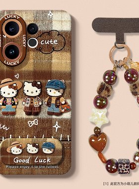 新款适用于vivos50promini手机壳s30女生s20PRO可爱卡通s19凯蒂猫s18挂绳s17全包镜头s16镜子支架s15E保护套