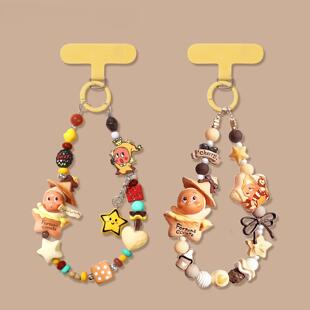 超火星星人手链手机链女新款链绳超好看ins风高级感吊坠手腕挂饰相机链漂亮小众精致防盗绳串珠挂件手机挂链