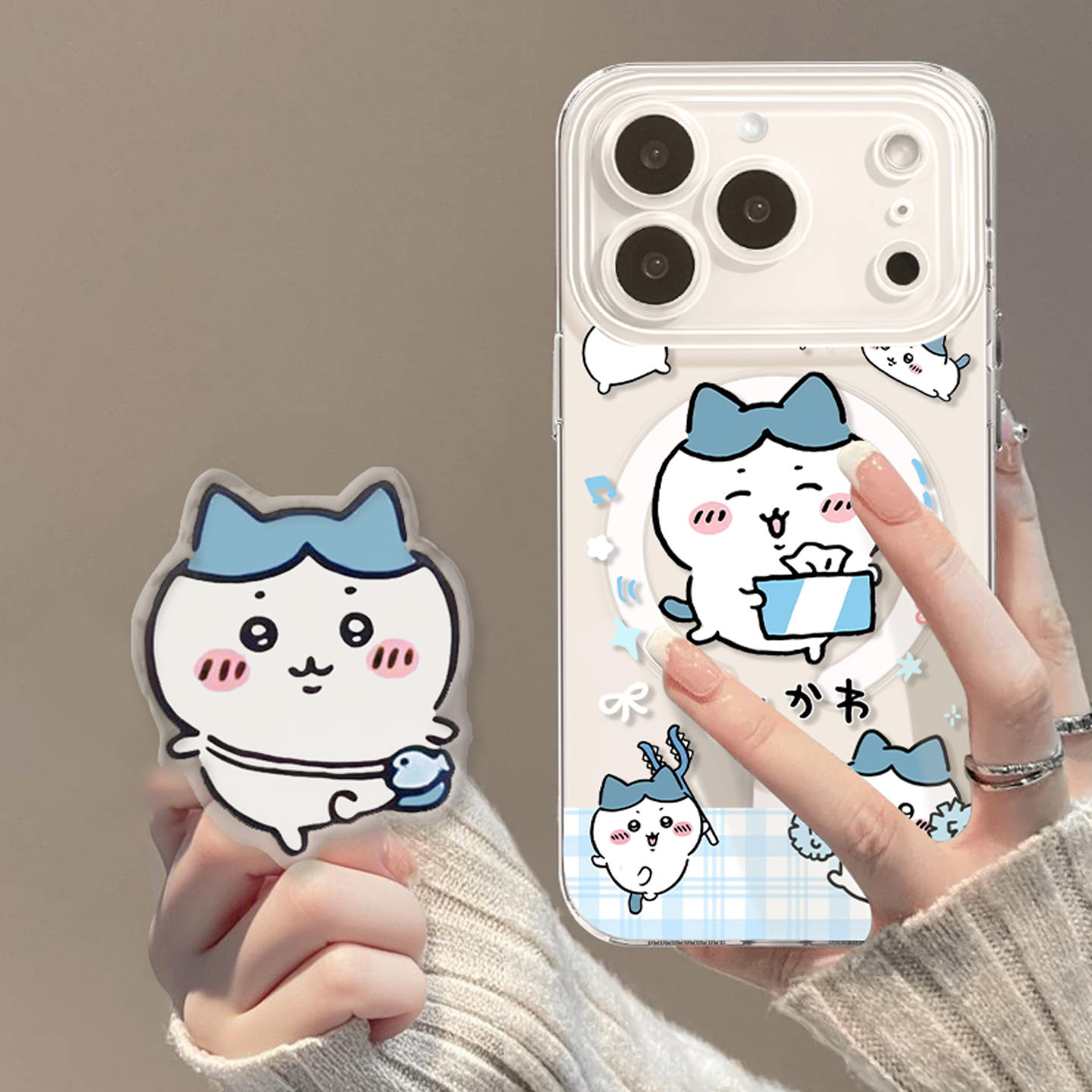 适用苹果17手机壳时尚创意小八女